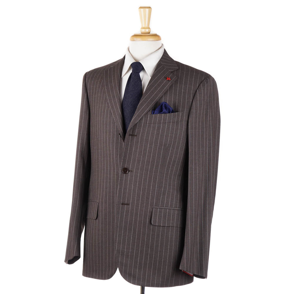 Isaia Chocolate Brown 'Aqua 3-Ply' Suit - Top Shelf Apparel