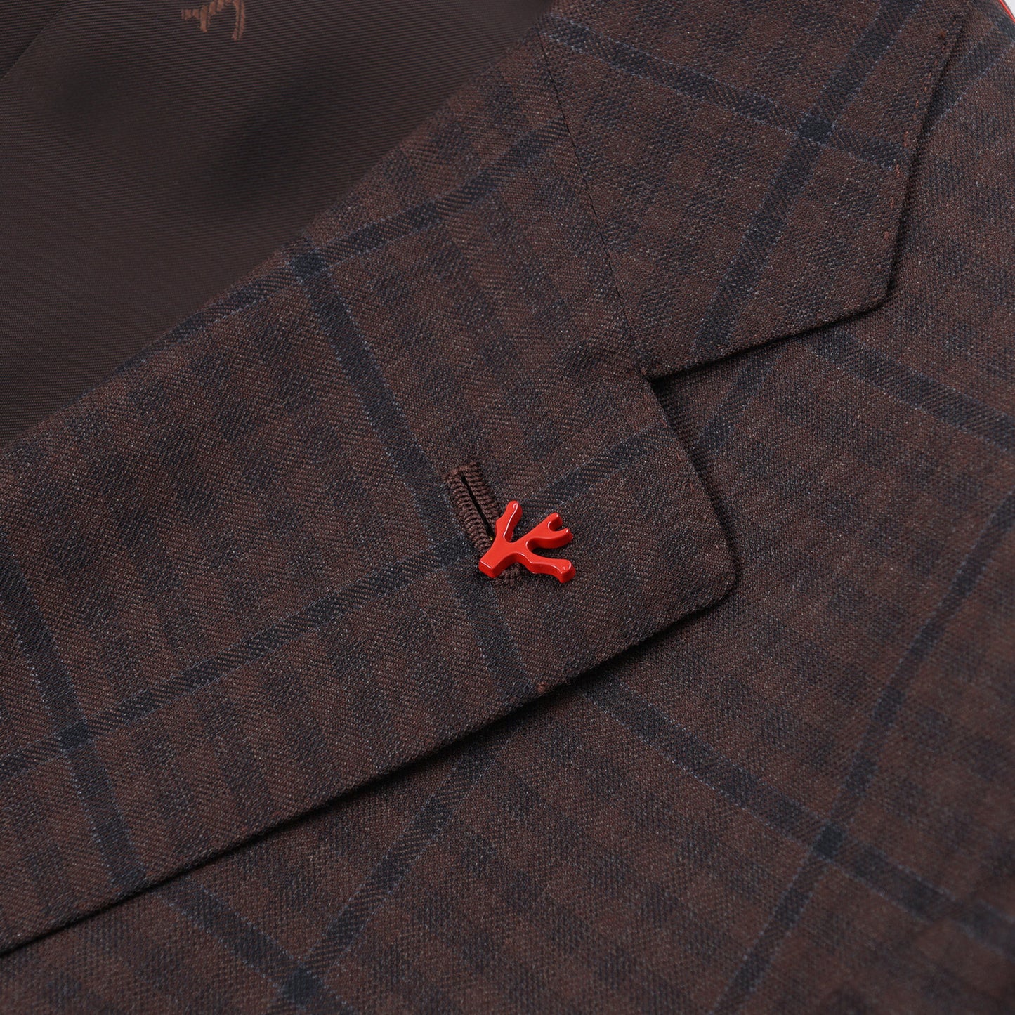 Isaia Layered Check 140s Wool Suit - Top Shelf Apparel