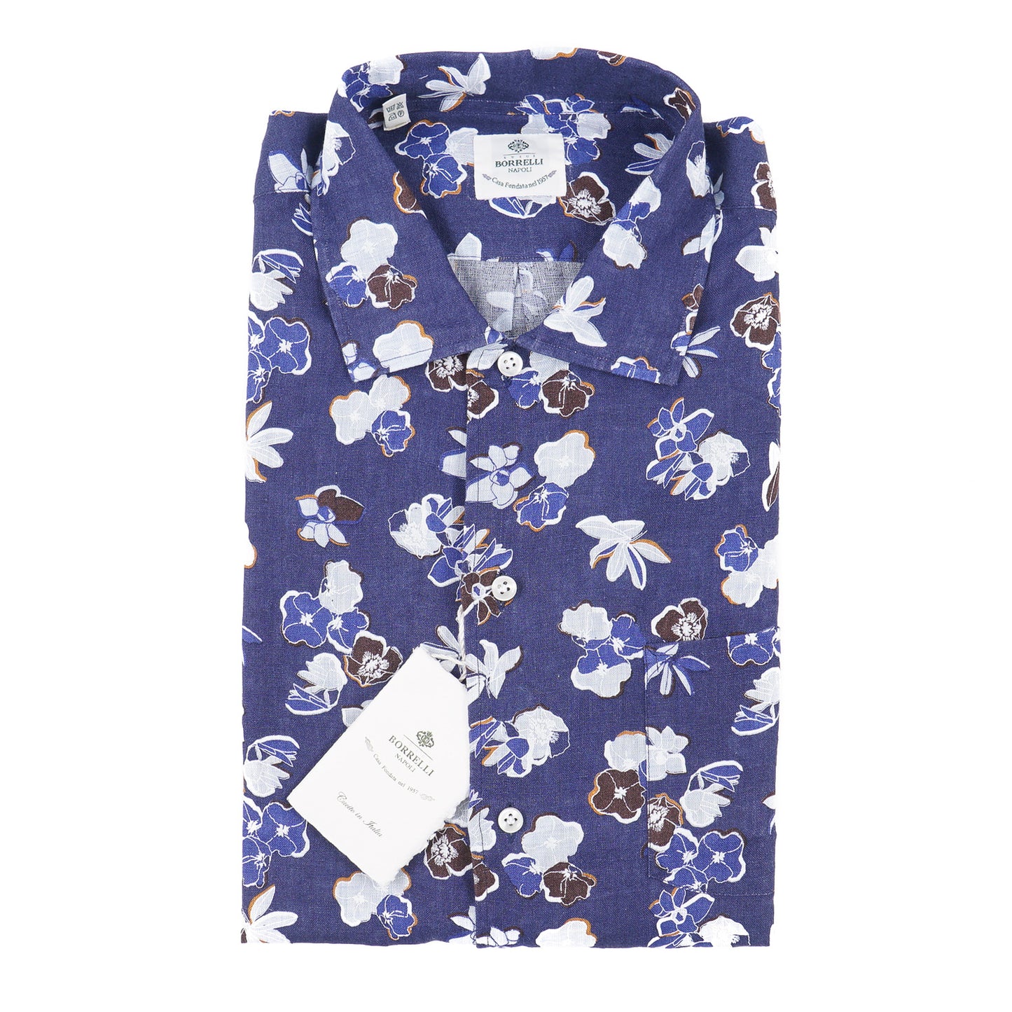 Luigi Borrelli Tropical Floral Linen Shirt - Top Shelf Apparel