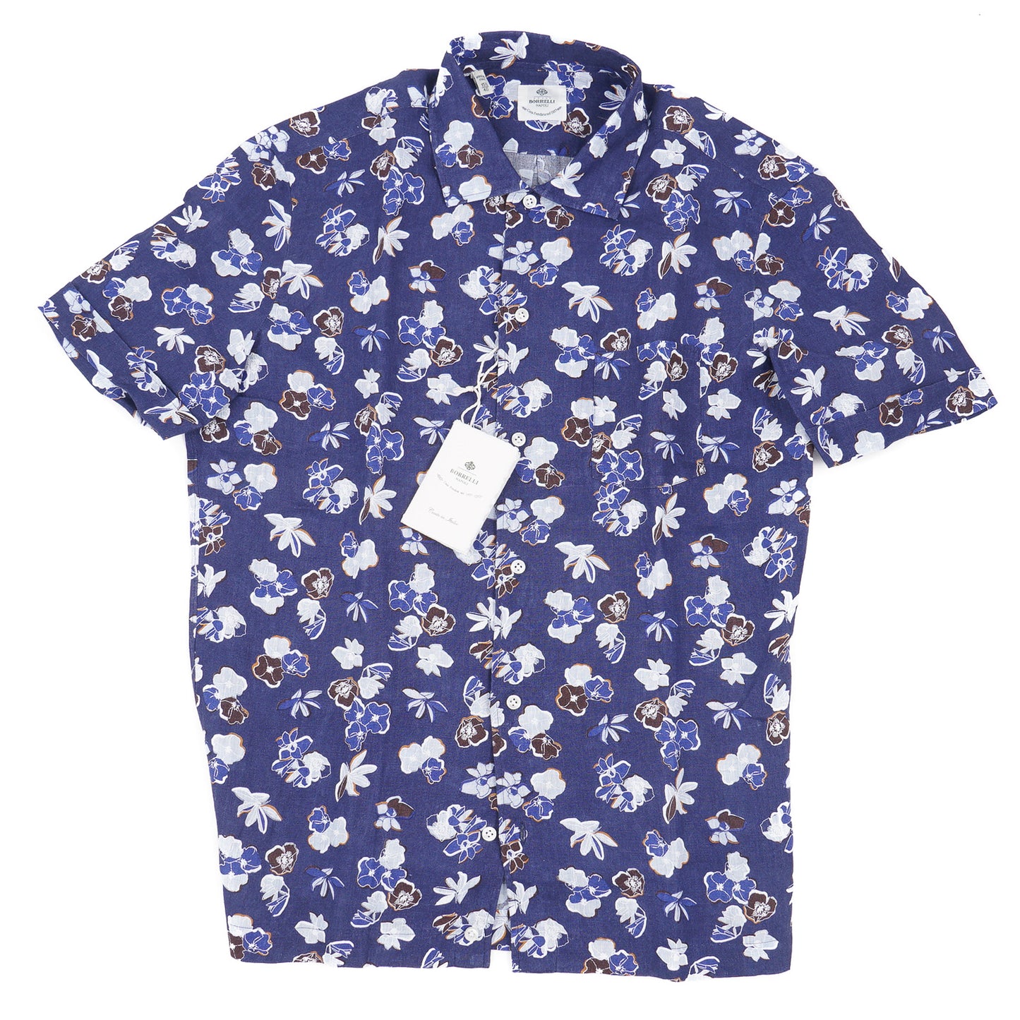 Luigi Borrelli Tropical Floral Linen Shirt - Top Shelf Apparel