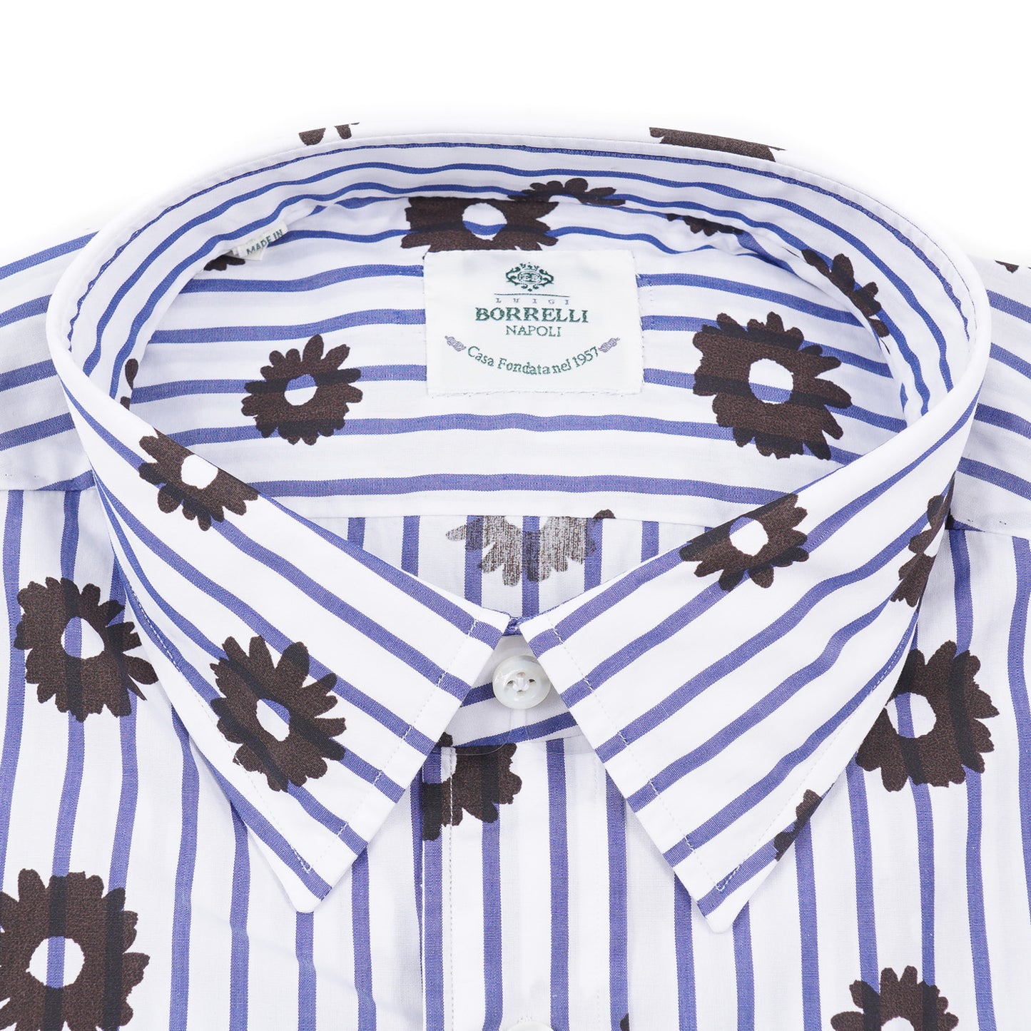 Luigi Borrelli Regular-Fit Floral Cotton Shirt - Top Shelf Apparel