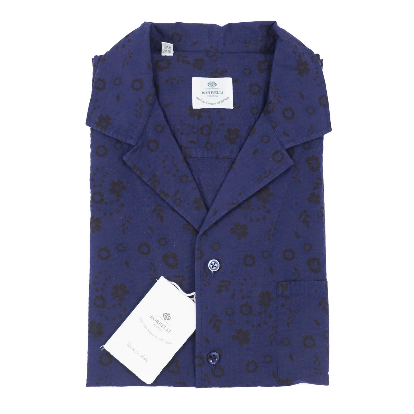 Luigi Borrelli Lightweight Floral Cotton Shirt - Top Shelf Apparel