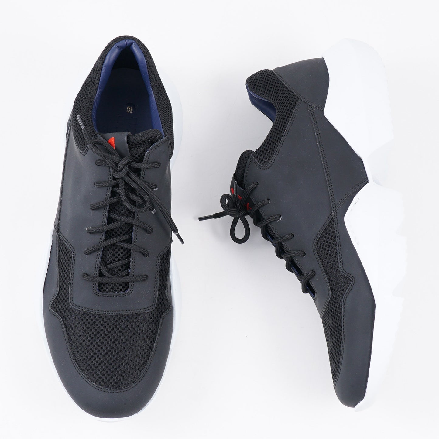 KITON Sneaker Knit Lace-Up, in Black