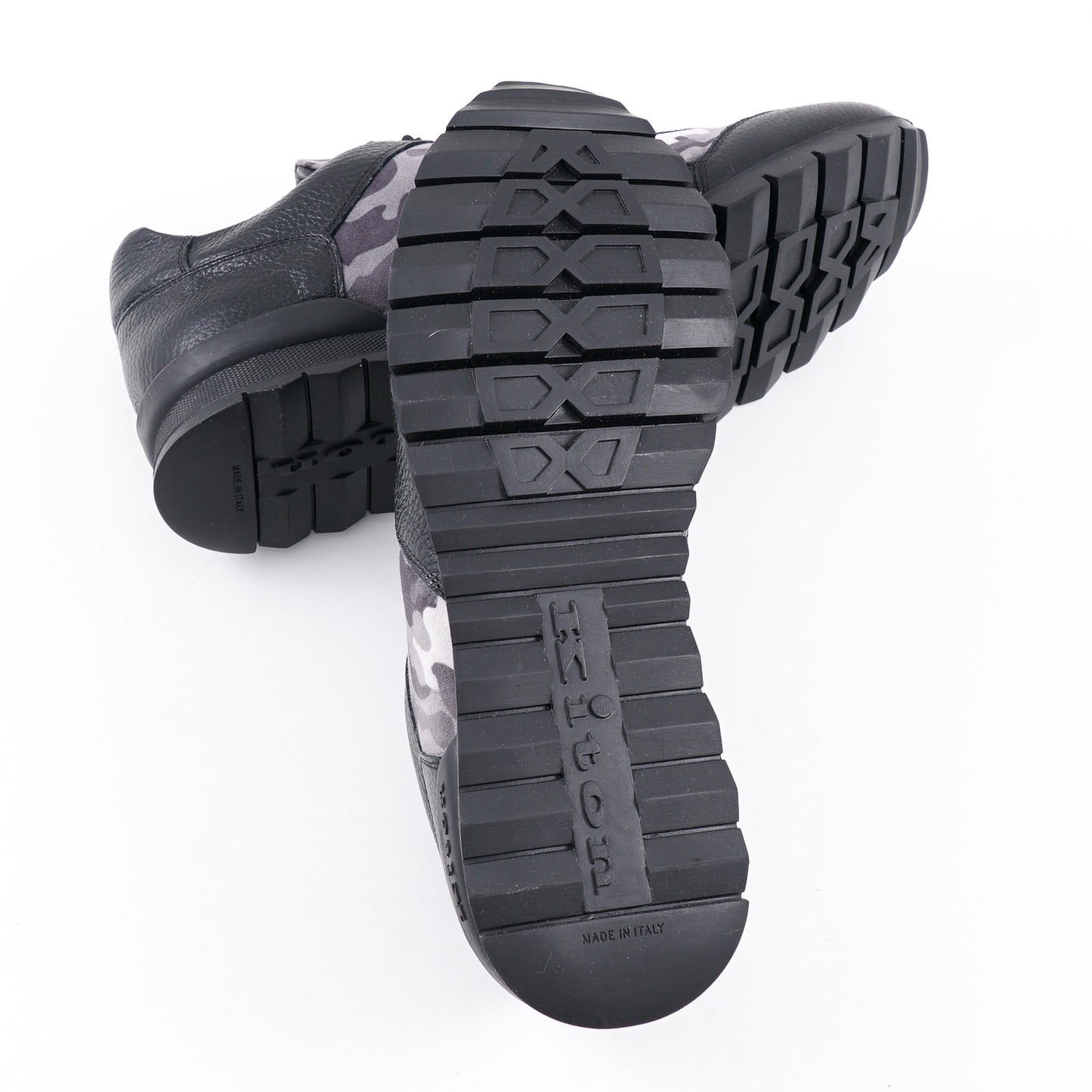 Kiton Camo Print Leather Sneakers - Top Shelf Apparel