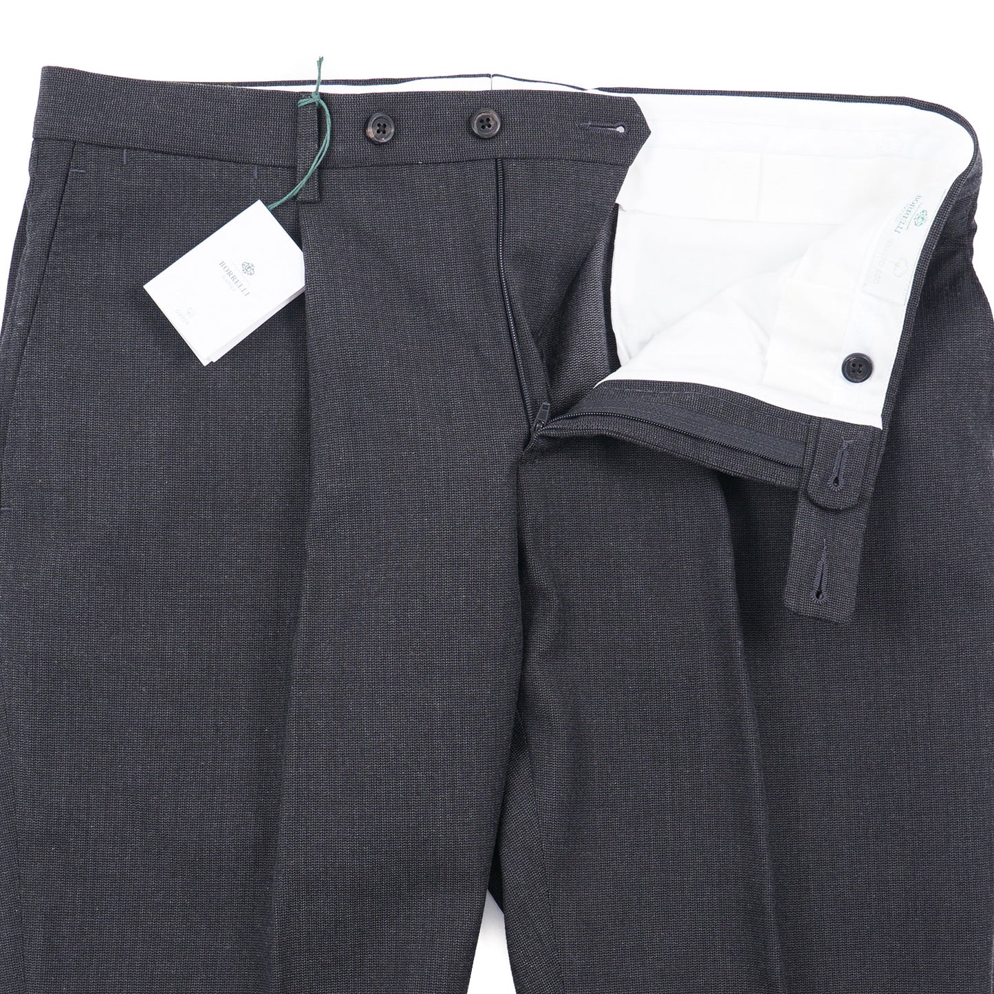 Luigi Borrelli Wool and Cotton Dress Pants - Top Shelf Apparel