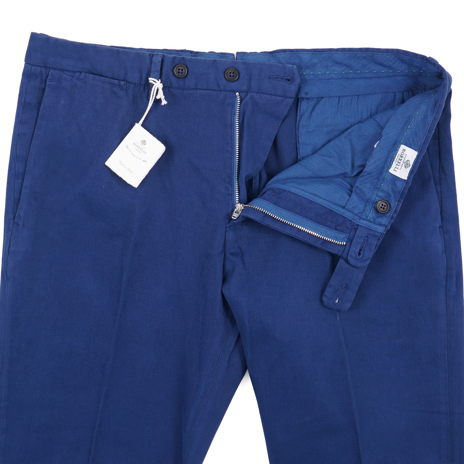 Luigi Borrelli Regular-Fit Cotton Pants - Top Shelf Apparel