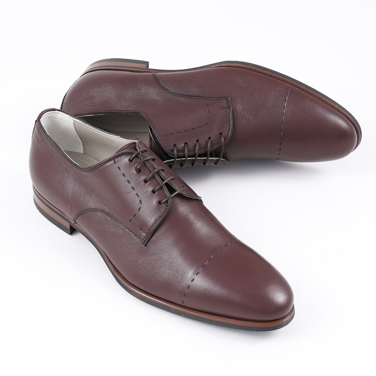 Kiton Soft Goatskin Leather Derby - Top Shelf Apparel