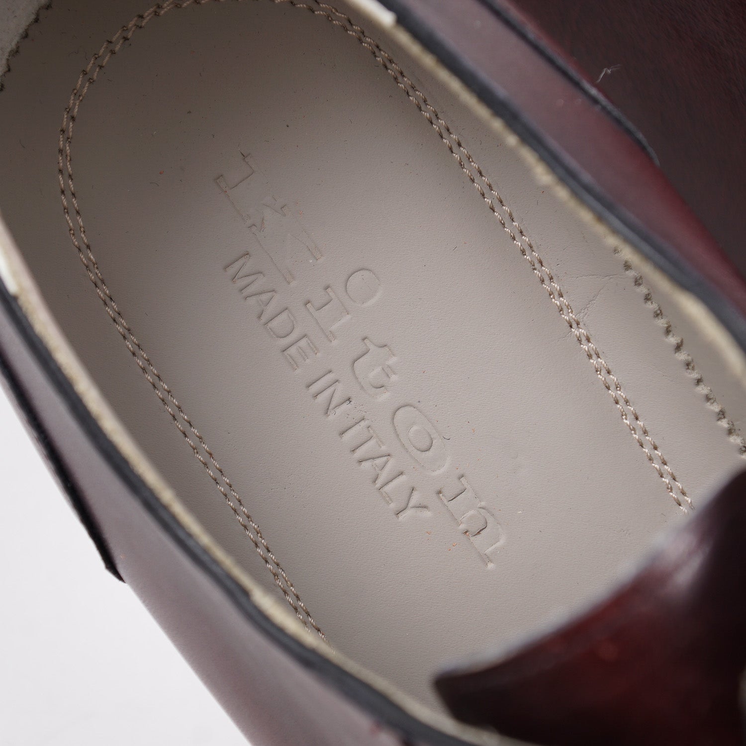Kiton Burgundy Calf Leather Oxford - Top Shelf Apparel