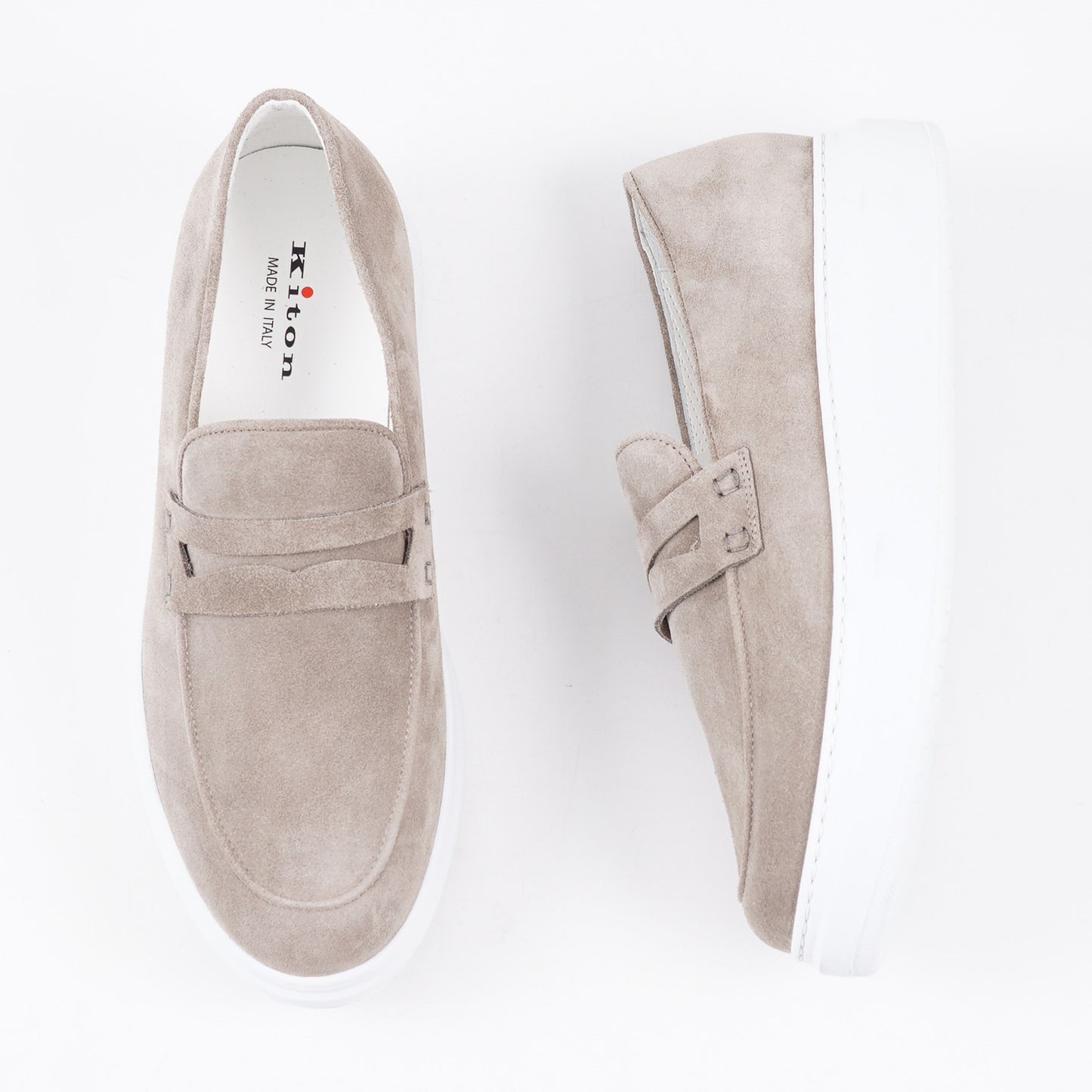 Kiton Casual Slip-On Suede Loafers - Top Shelf Apparel