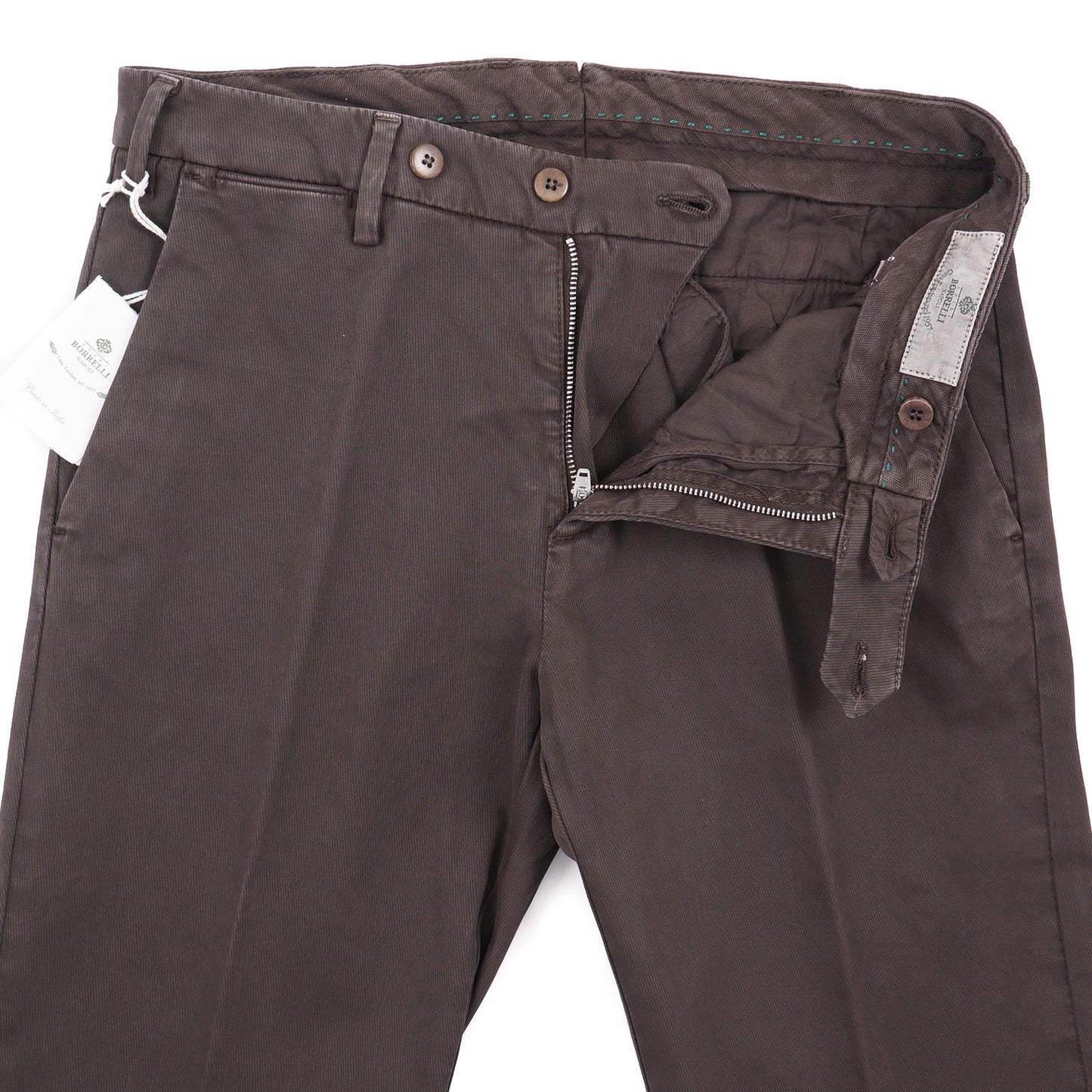 Luigi Borrelli Slim-Fit Cotton Pants - Top Shelf Apparel