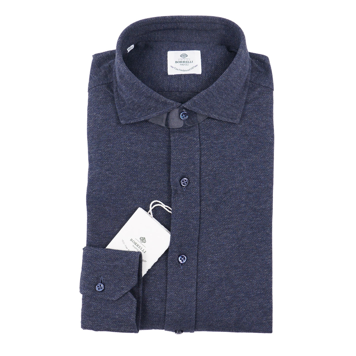 Luigi Borrelli Slim-Fit Knit Jersey Cotton Shirt - Top Shelf Apparel