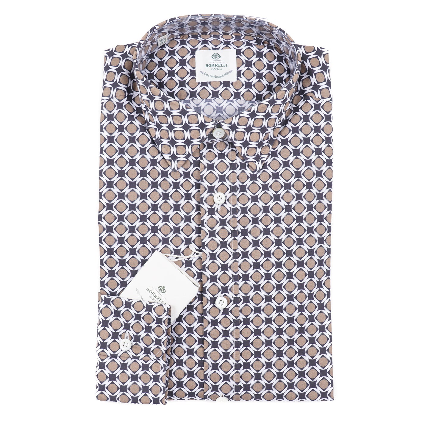 Luigi Borrelli Slim-Fit Patterned Cotton Shirt - Top Shelf Apparel