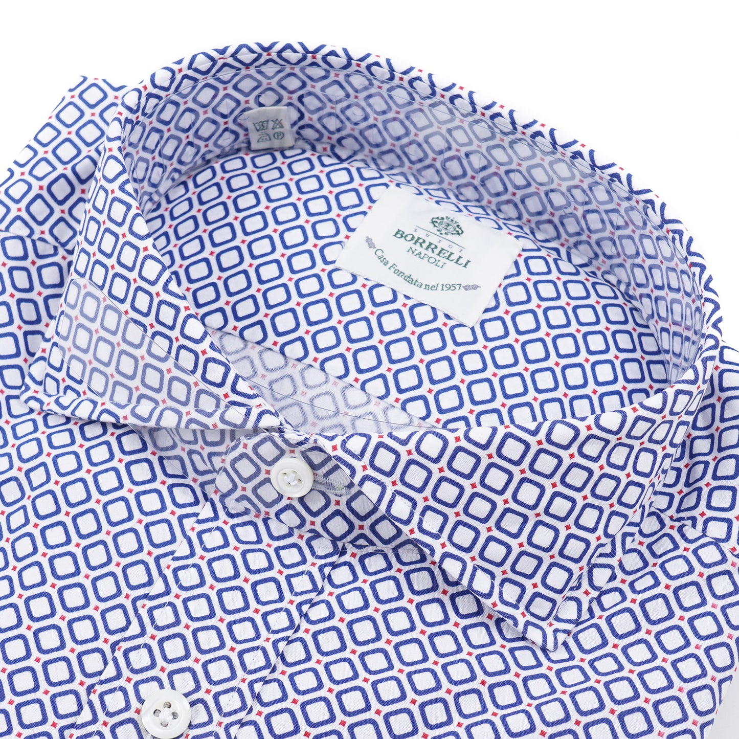 Luigi Borrelli Slim-Fit Patterned Cotton Shirt - Top Shelf Apparel