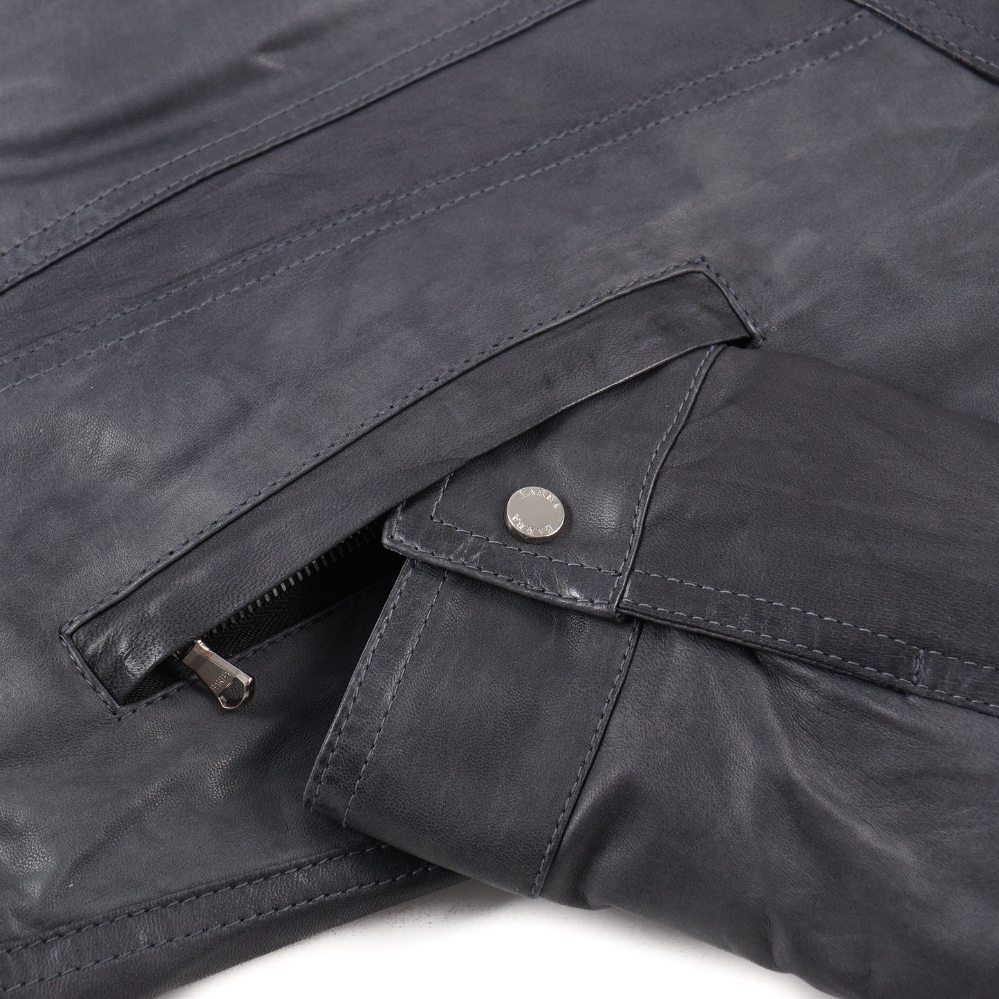 Barba Leather Jacket with Down-Filled Lining - Top Shelf Apparel