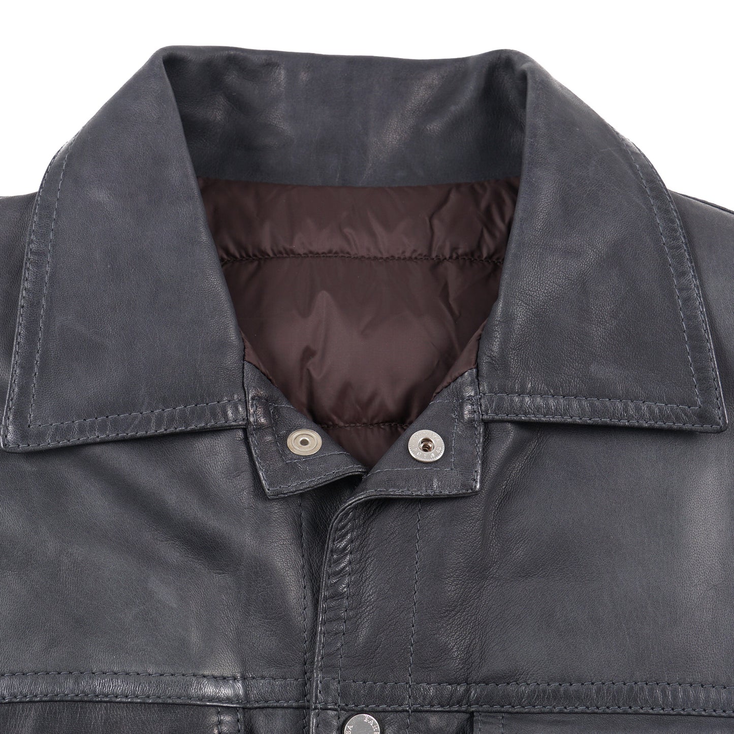 Barba Leather Jacket with Down-Filled Lining - Top Shelf Apparel