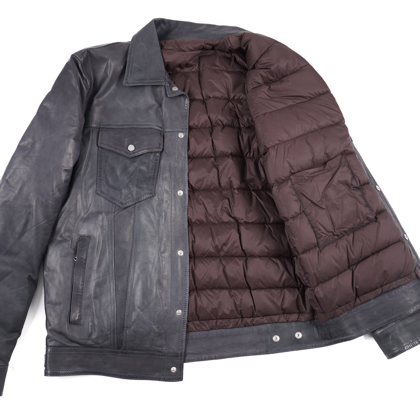 Barba Leather Jacket with Down-Filled Lining - Top Shelf Apparel