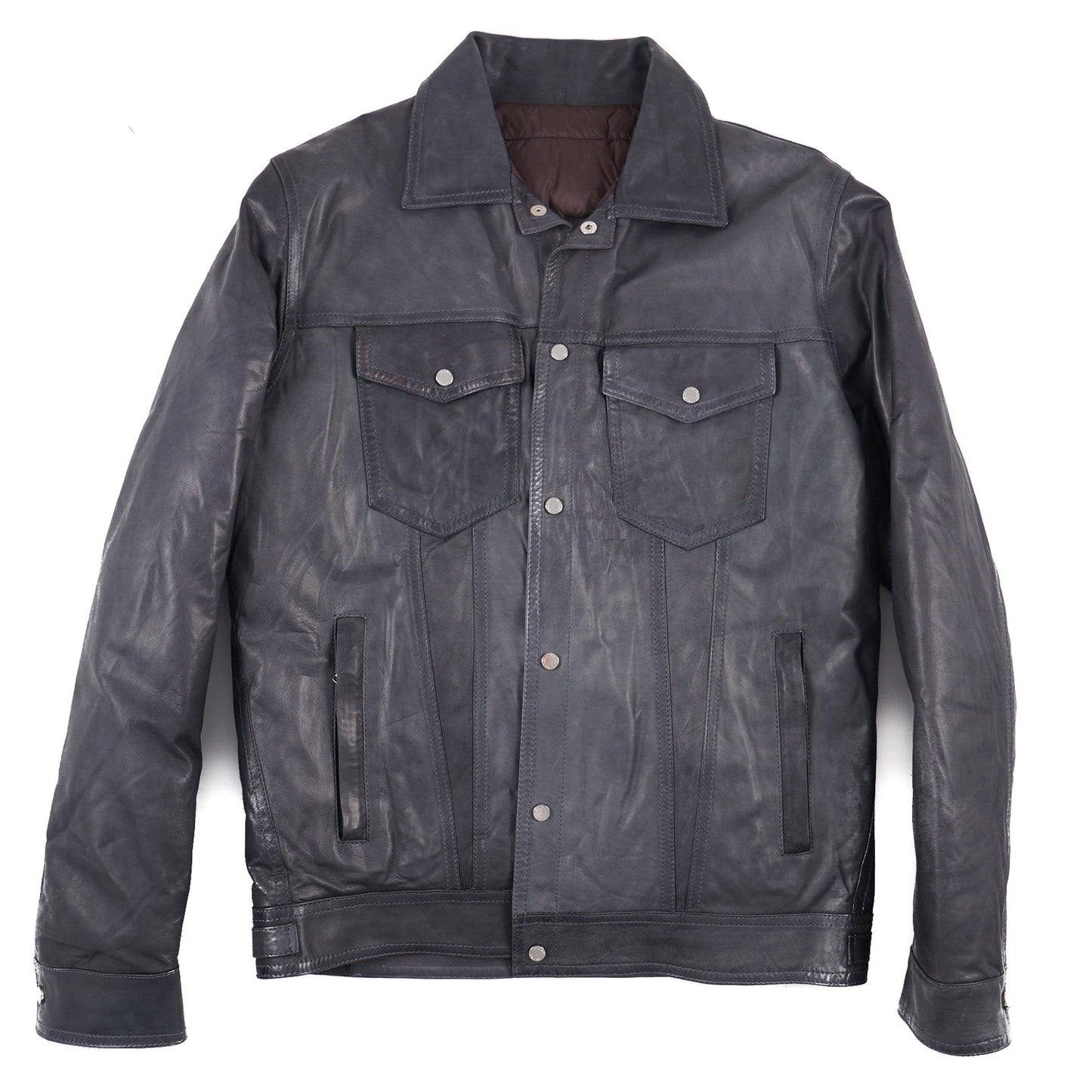 Barba Leather Jacket with Down-Filled Lining - Top Shelf Apparel