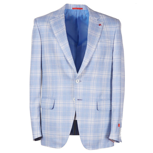 Isaia Layered Check Wool-Cashmere-Silk Sport Coat - Top Shelf Apparel