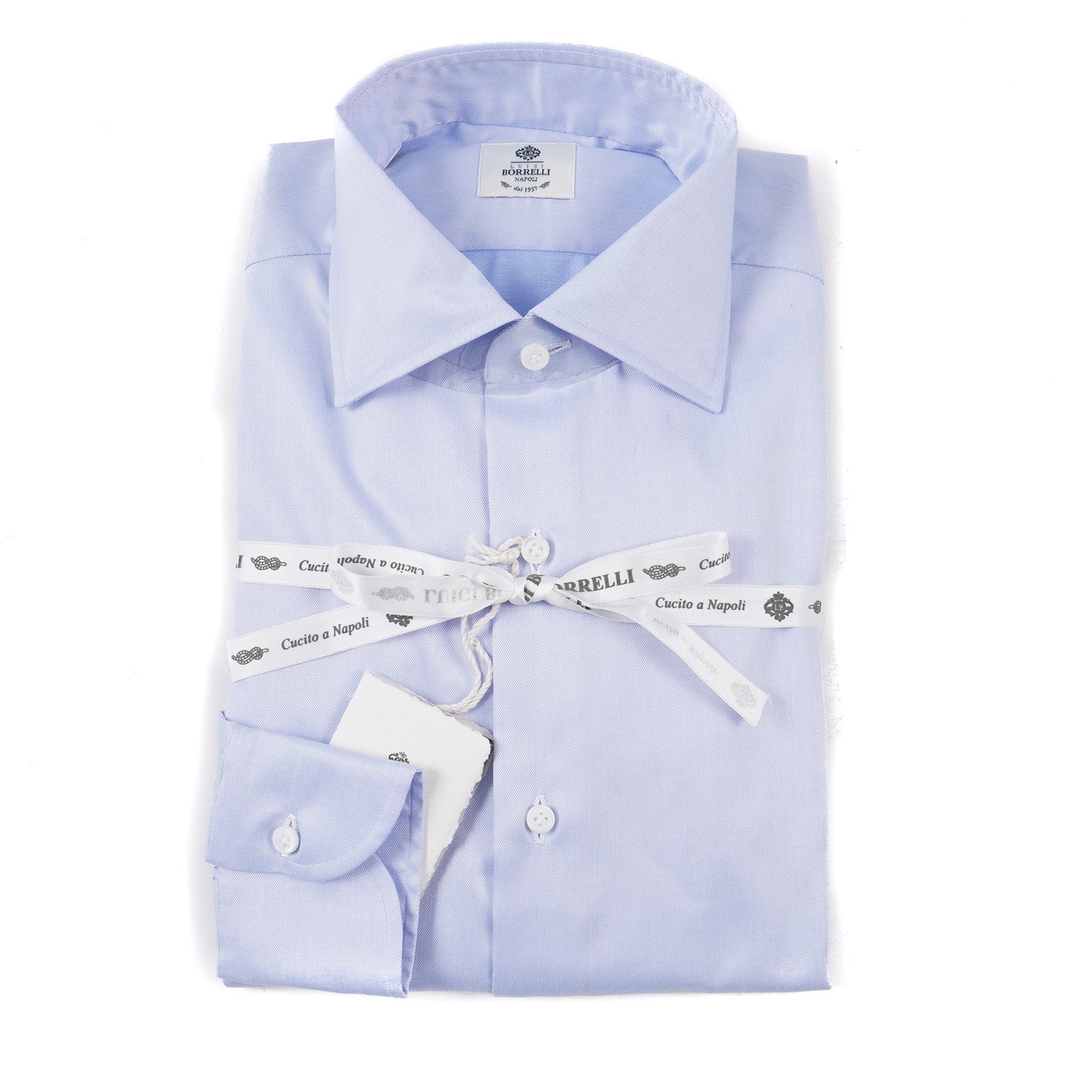 Luigi Borrelli Slim-Fit Cotton Dress Shirt - Top Shelf Apparel