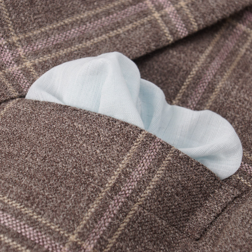 Brioni Dove Beige Check Wool-Silk-Linen Sport Coat - Top Shelf Apparel