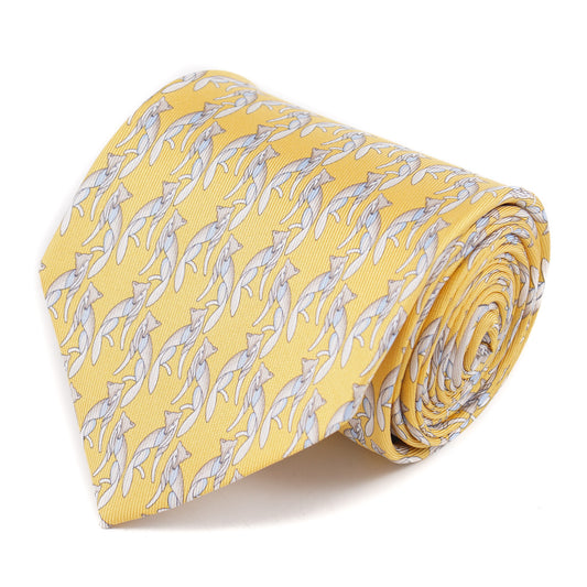 Salvatore Ferragamo Fox Print Tie - Top Shelf Apparel