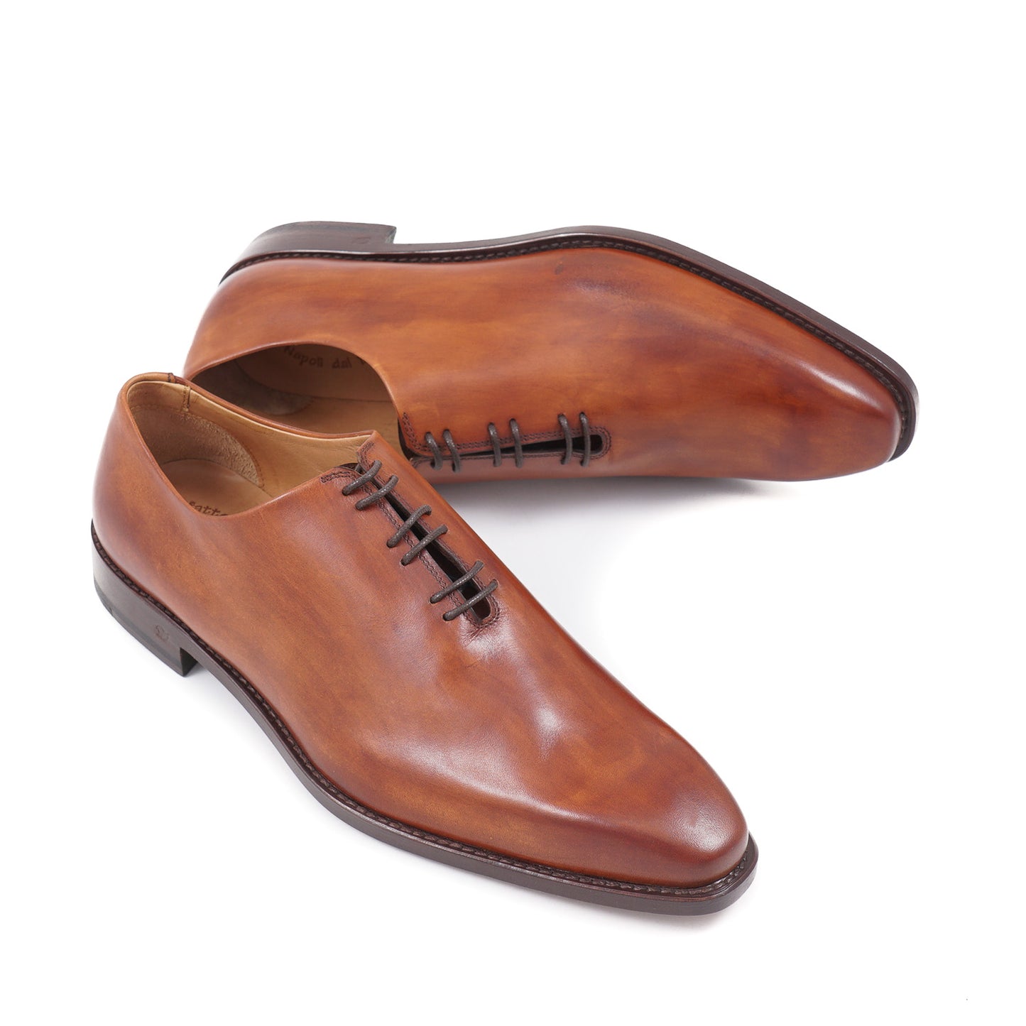 Di Mella Antiqued Wholecut Shoes - Top Shelf Apparel