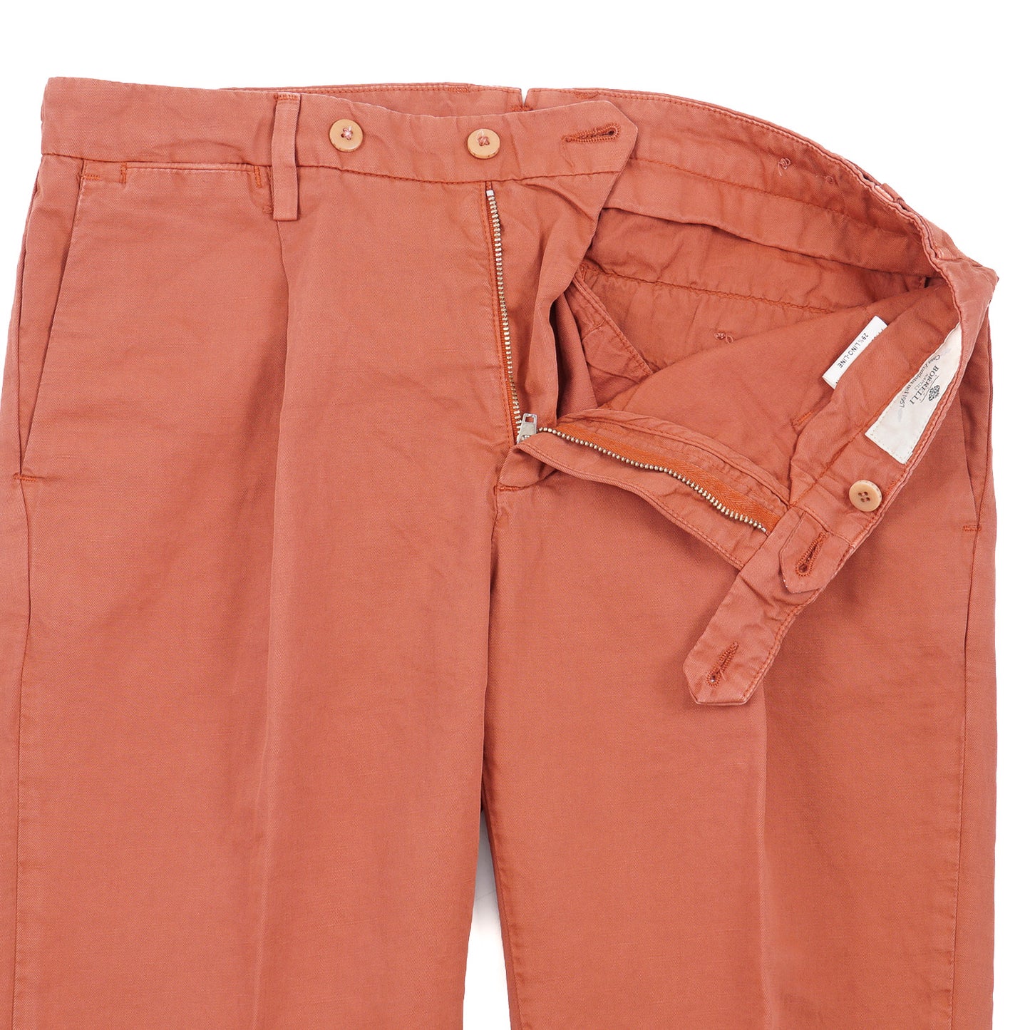 Luigi Borrelli Slim-Fit Cotton-Linen Pants - Top Shelf Apparel