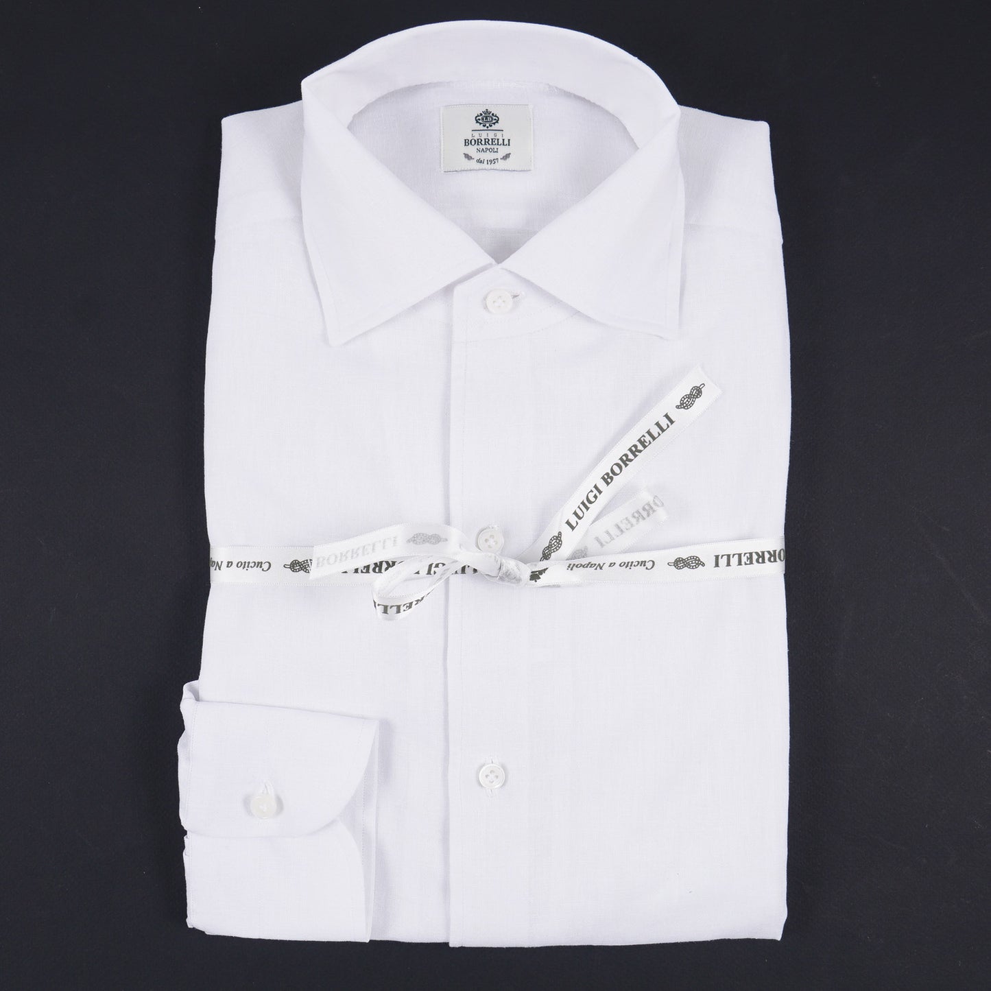 Luigi Borrelli Linen and Cotton Dress Shirt - Top Shelf Apparel