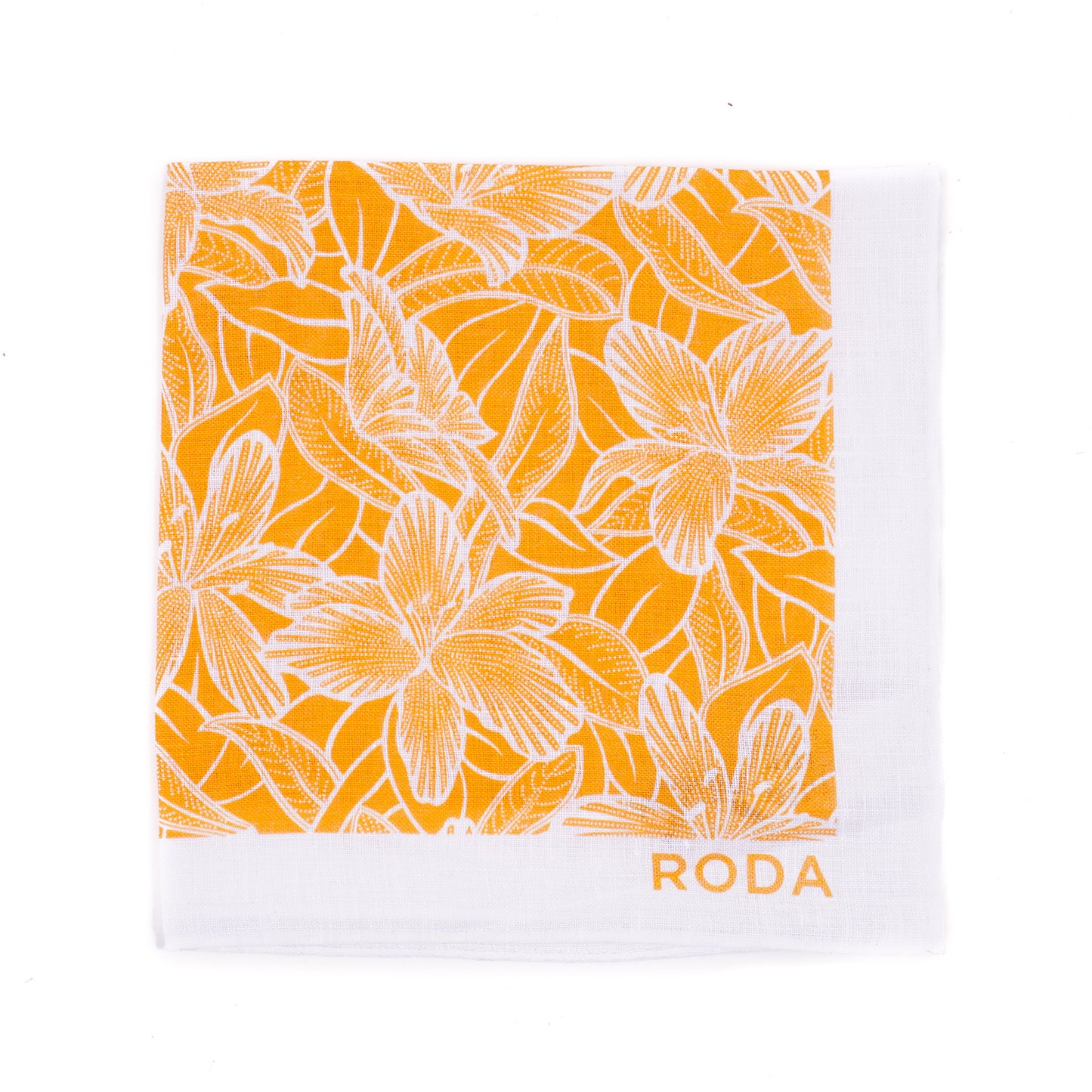 Roda Floral Print Linen Pocket Square - Top Shelf Apparel