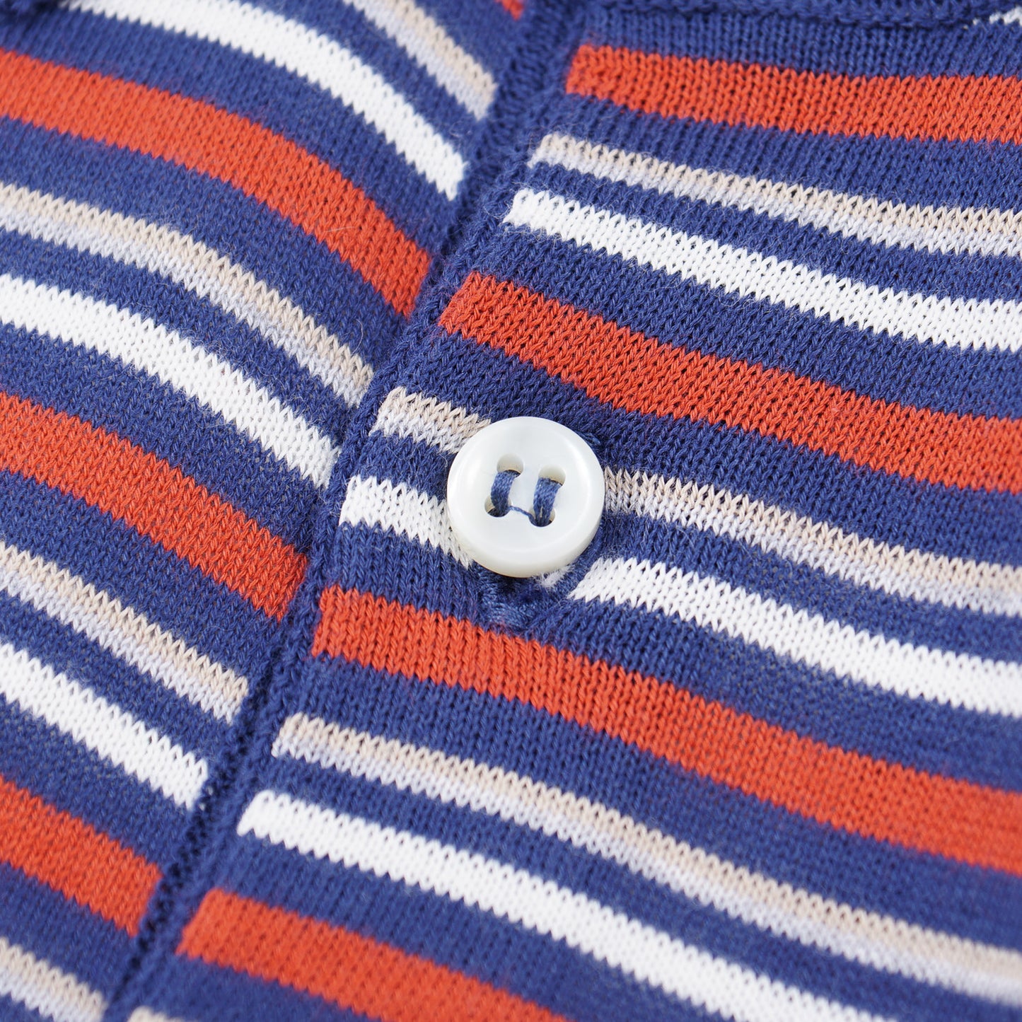 Luigi Borrelli Striped Cotton Polo Shirt - Top Shelf Apparel