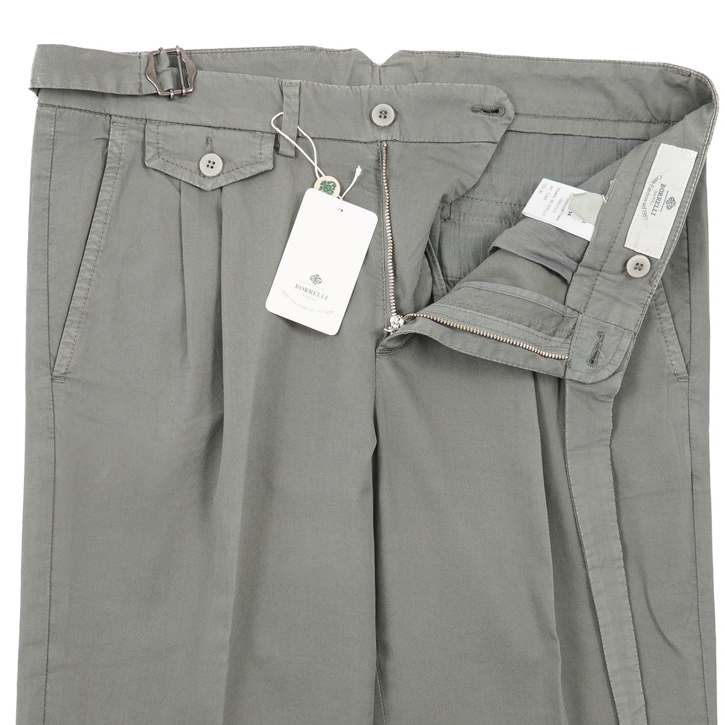 Luigi Borrelli Garment-Washed Cotton Pants - Top Shelf Apparel