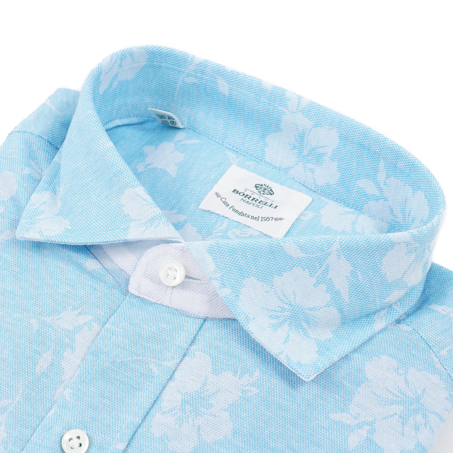 Luigi Borrelli Floral Print Jersey Cotton Shirt - Top Shelf Apparel