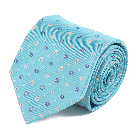 Luigi Borrelli Floral Jacquard Silk Tie - Top Shelf Apparel