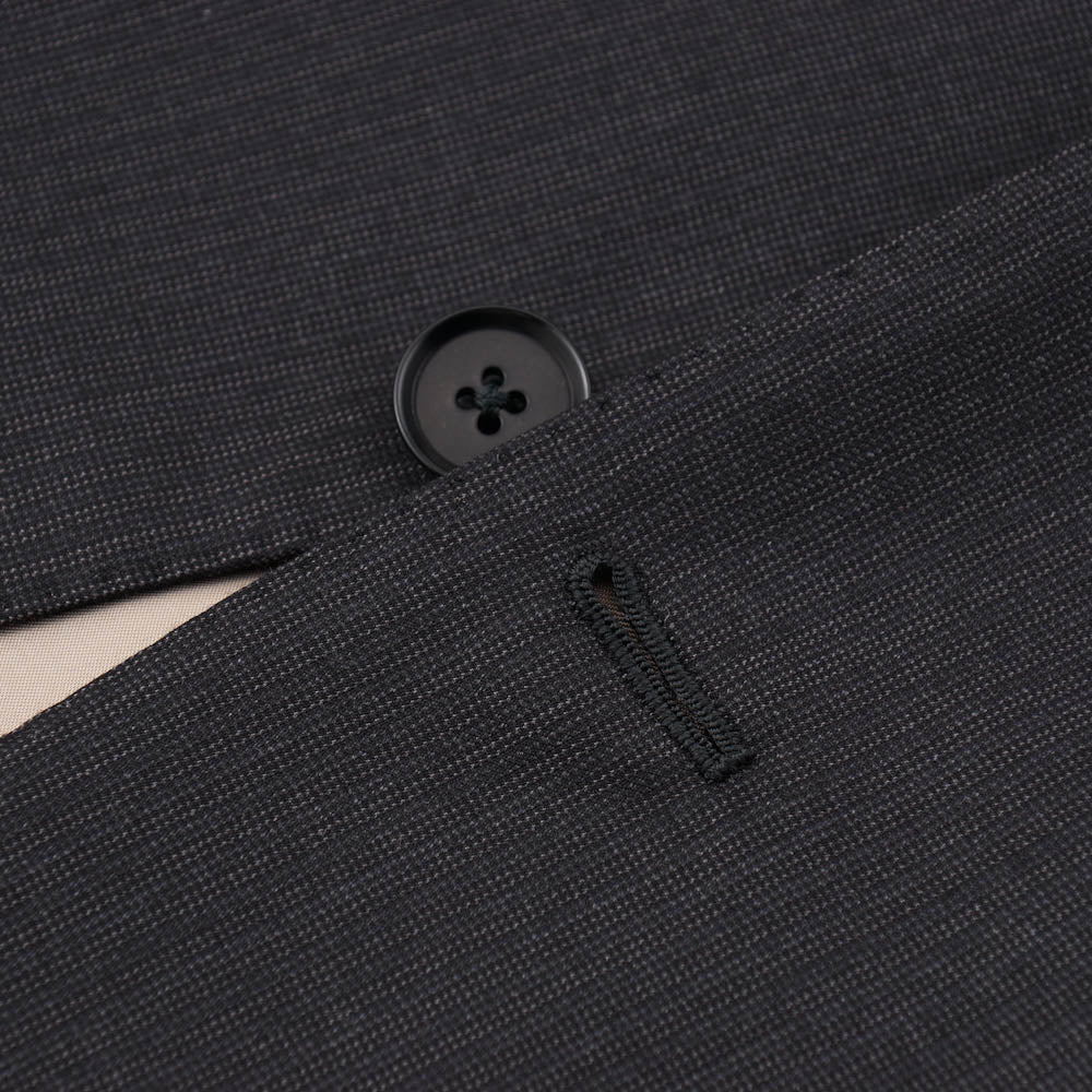 Isaia Dark Gray Super 170s Wool Suit - Top Shelf Apparel