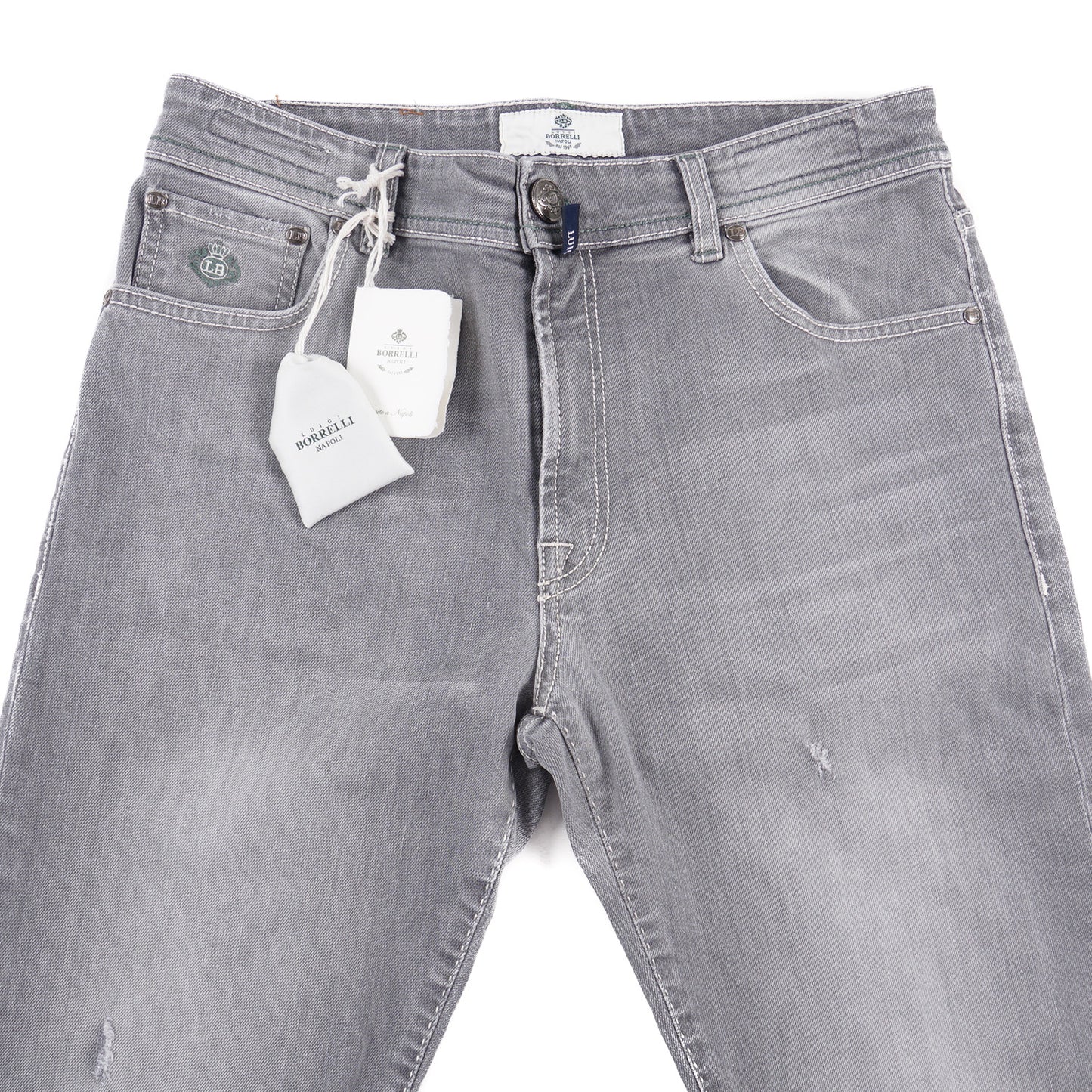 Luigi Borrelli Modern-Fit Denim Jeans - Top Shelf Apparel