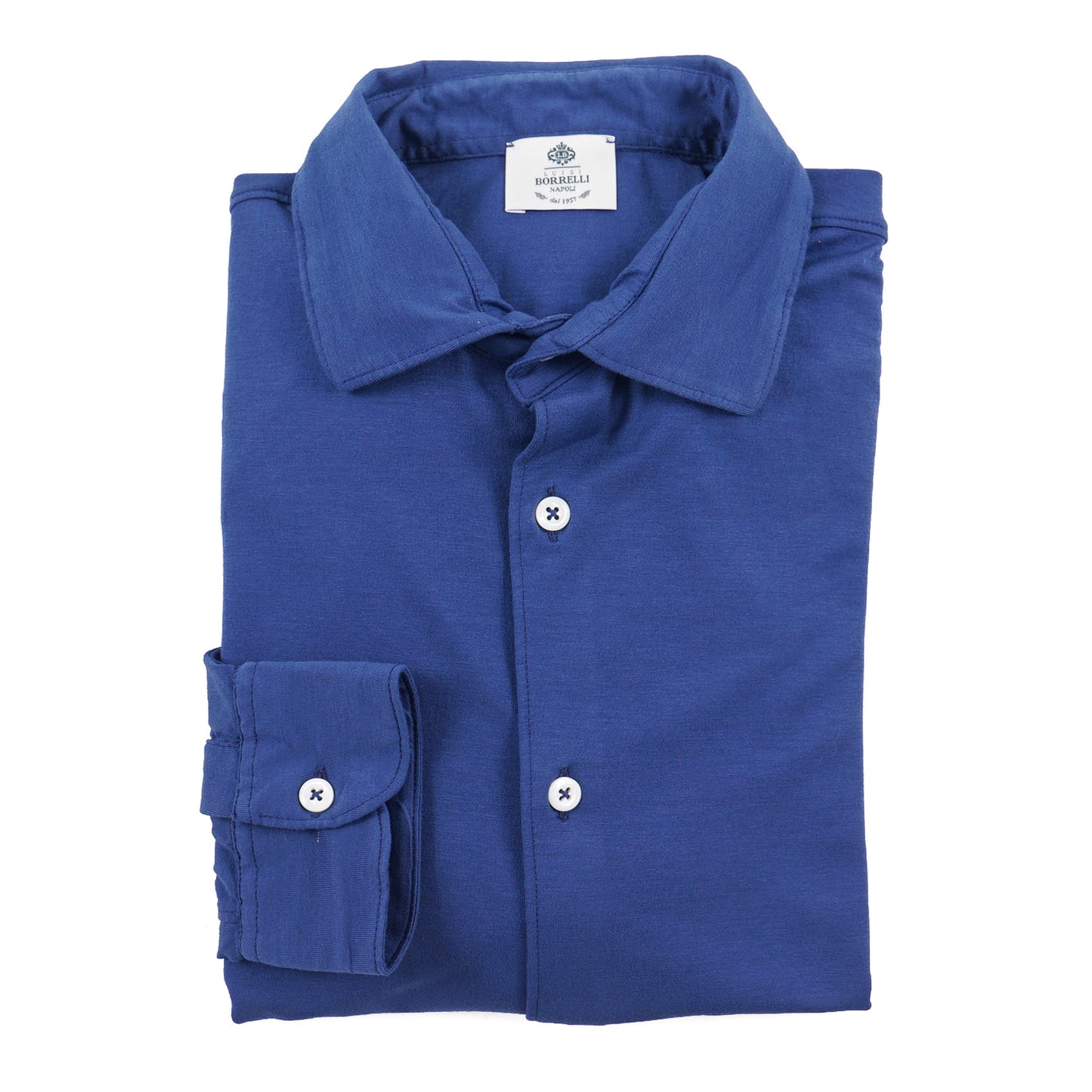 Luigi Borrelli Slim-Fit Jersey Cotton Shirt - Top Shelf Apparel