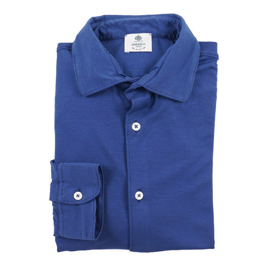 Luigi Borrelli Slim-Fit Jersey Cotton Shirt - Top Shelf Apparel
