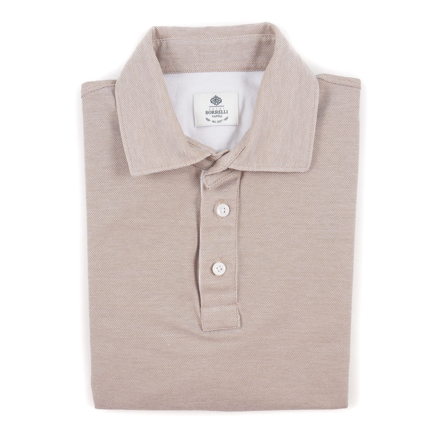 Luigi Borrelli Pique Knit Cotton Polo Shirt - Top Shelf Apparel