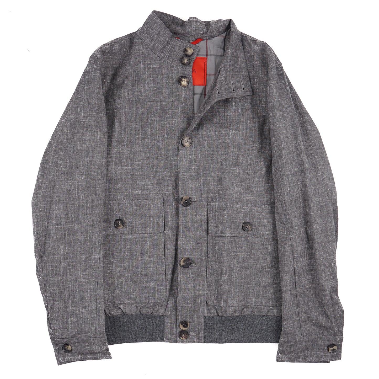 Isaia Wool Silk and Linen Bomber Jacket - Top Shelf Apparel