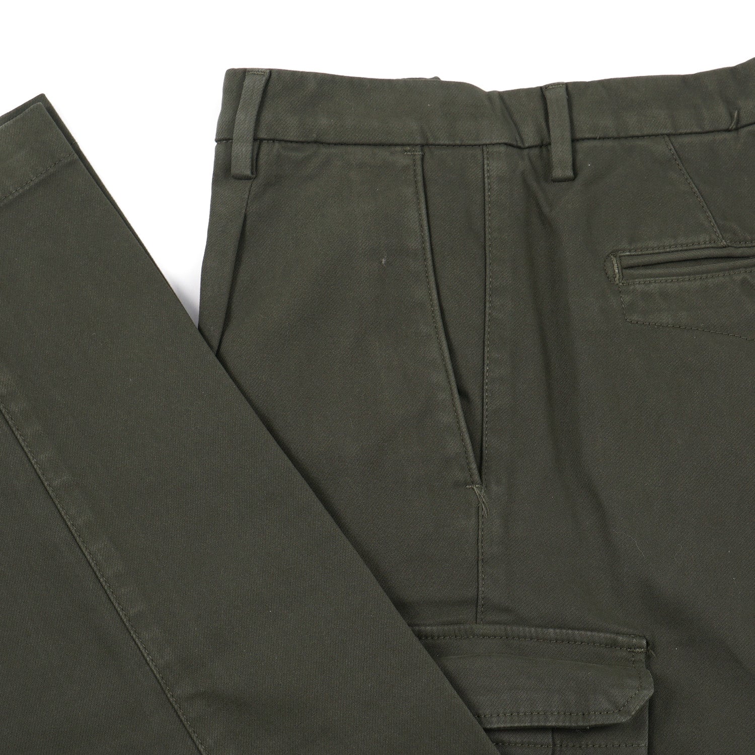 Luigi Borrelli Twill Cotton Pants with Cargo Pockets - Top Shelf Apparel