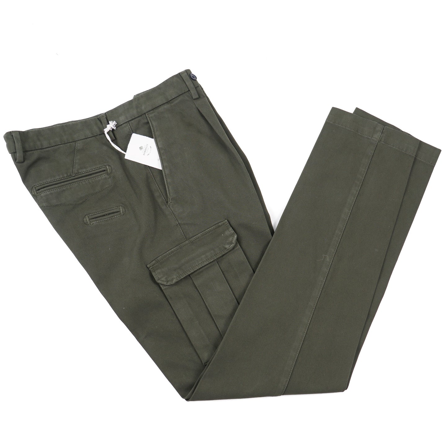 Luigi Borrelli Twill Cotton Pants with Cargo Pockets - Top Shelf Apparel