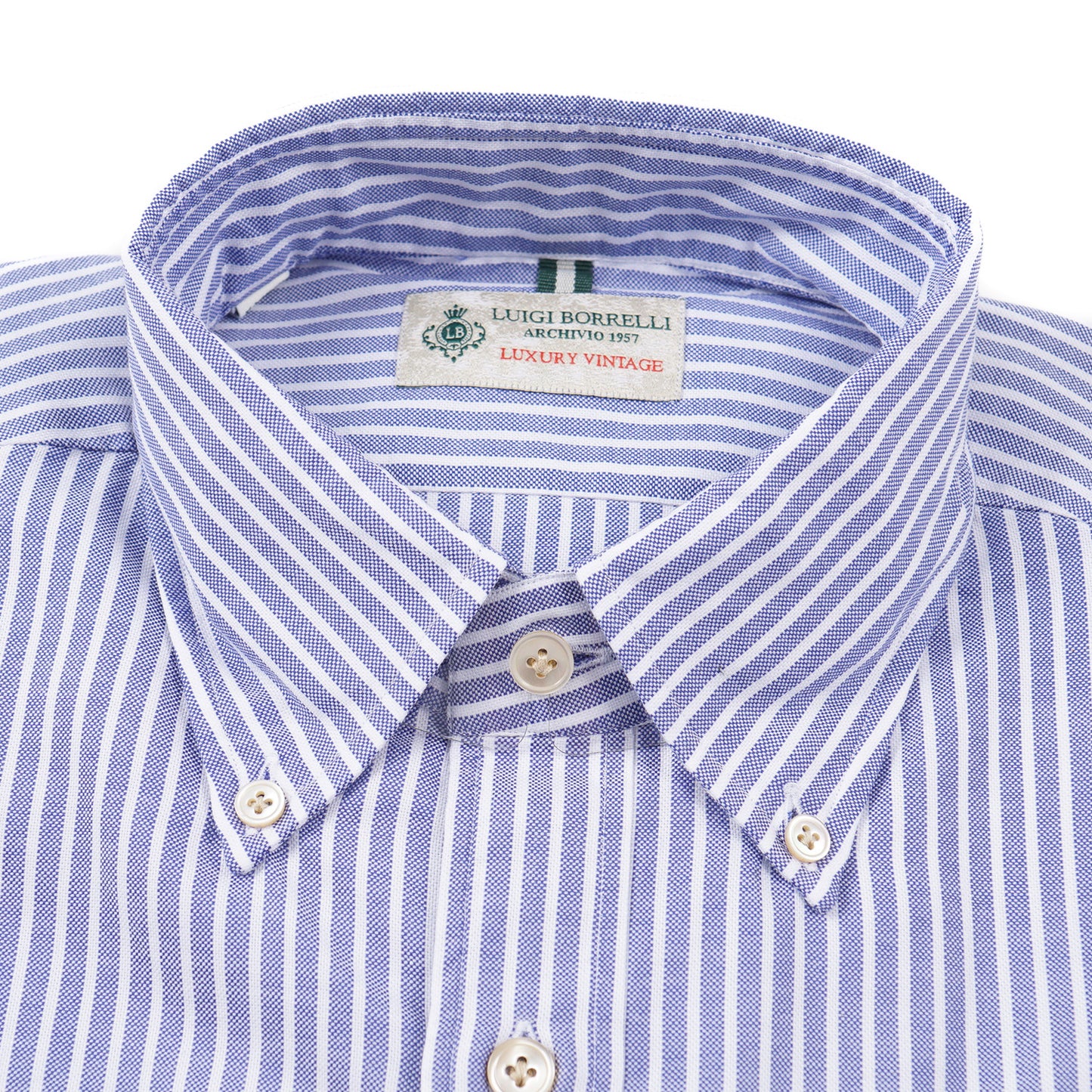 Luigi Borrelli Striped Cotton Dress Shirt - Top Shelf Apparel