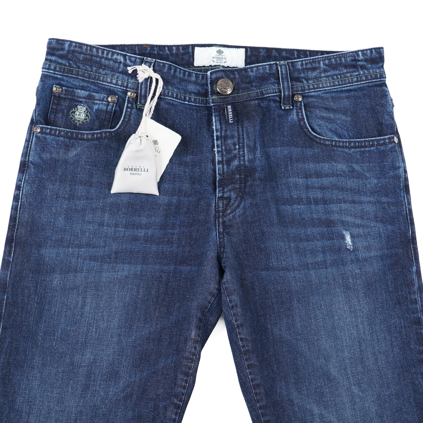 Luigi Borrelli Slim-Fit Denim Jeans - Top Shelf Apparel