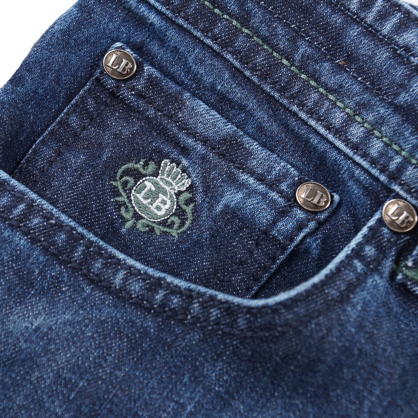 Luigi Borrelli Slim-Fit Denim Jeans - Top Shelf Apparel