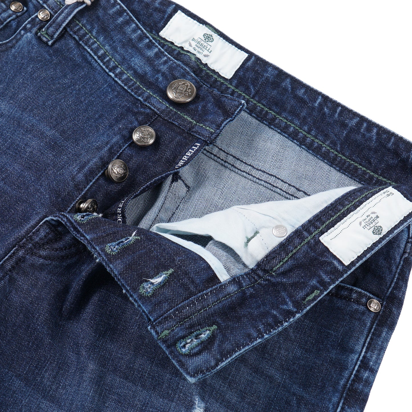 Luigi Borrelli Slim-Fit Denim Jeans - Top Shelf Apparel