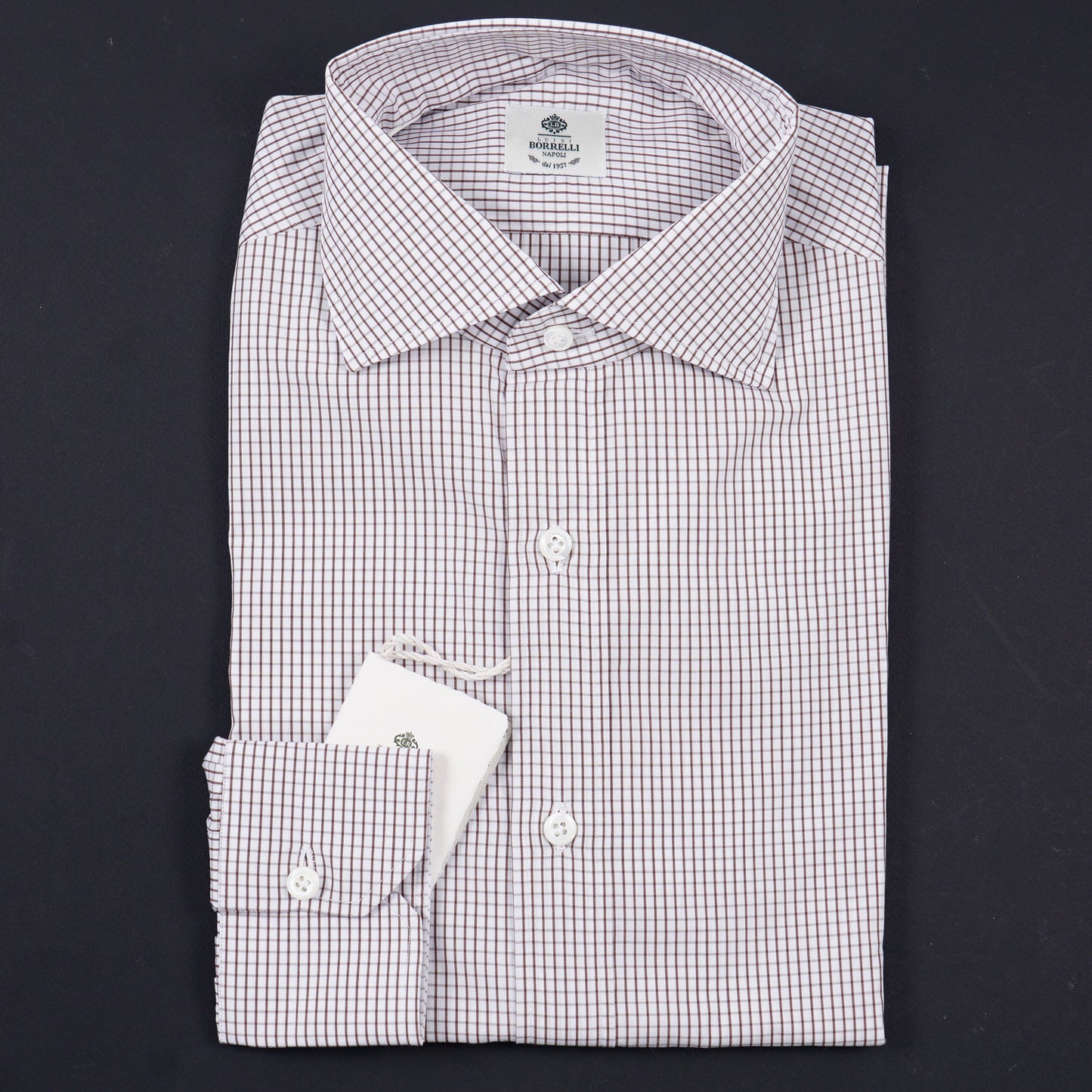 Luigi Borrelli Check Cotton Dress Shirt - Top Shelf Apparel