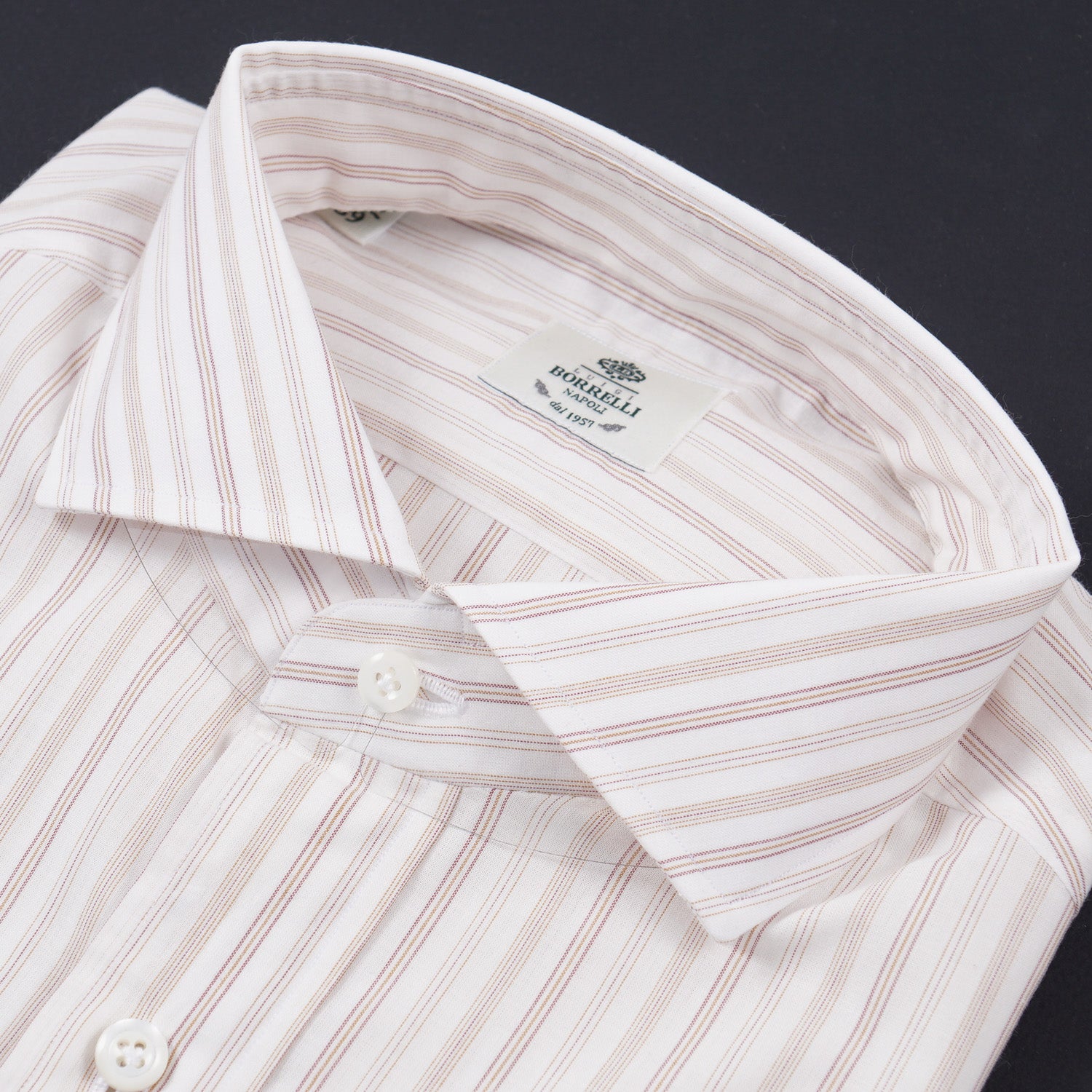 Luigi Borrelli Striped Cotton Dress Shirt - Top Shelf Apparel