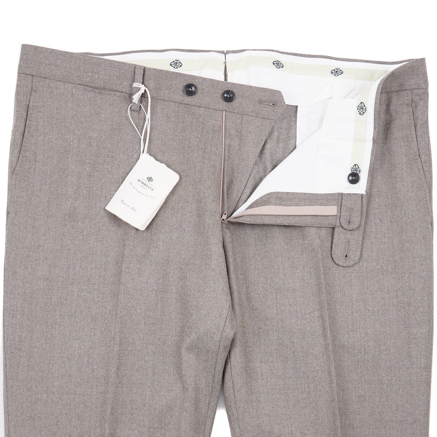 Luigi Borrelli Flannel Wool Dress Pants - Top Shelf Apparel