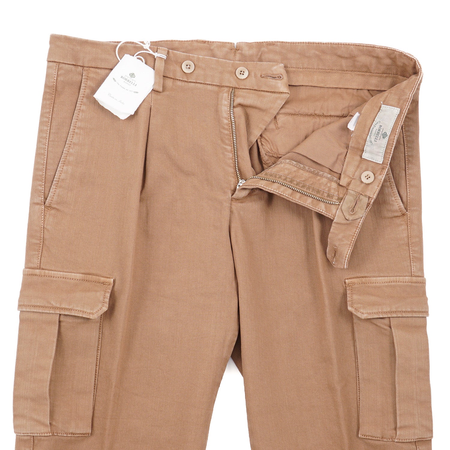 Luigi Borrelli Cotton Pants with Cargo Pockets - Top Shelf Apparel