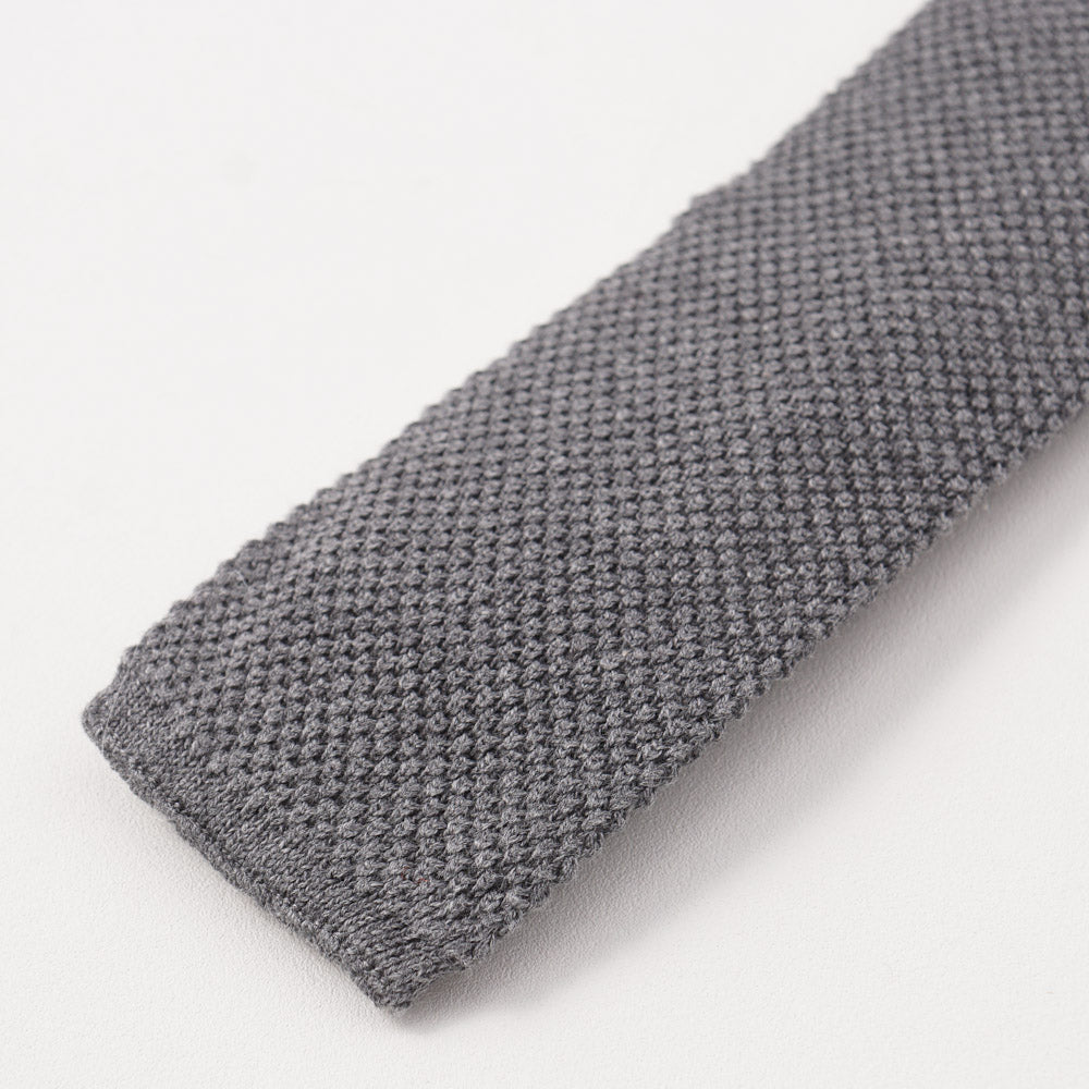 Brunello Cucinelli Medium Gray Knit Cotton Tie – Top Shelf Apparel